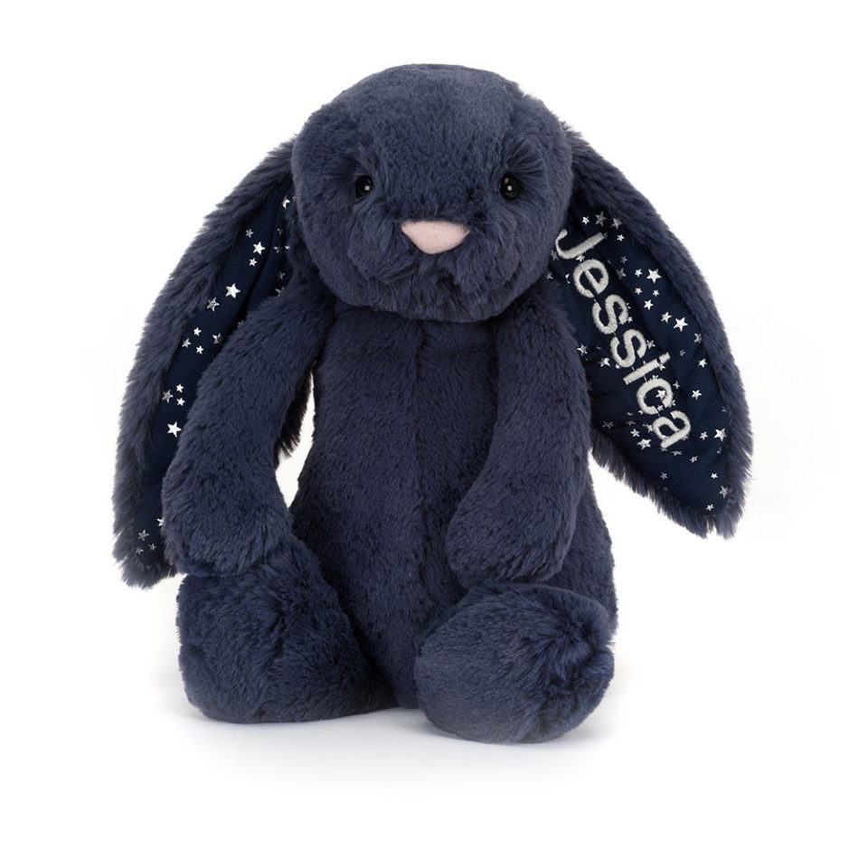 Personalised Bashful Stardust Bunny Medium