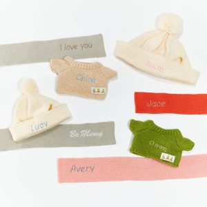 Wee Petal Bunny with Tan Sweater